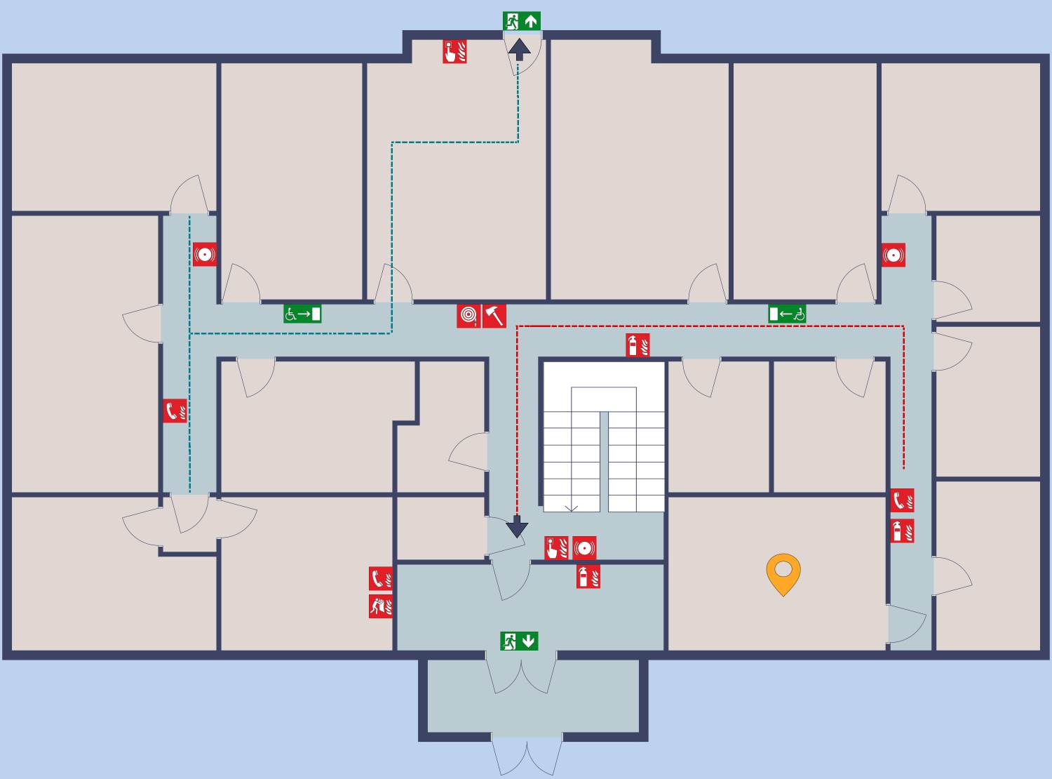 Fire Evac - Blue and Beige - 2D Floor Plan.jpg