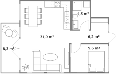 Show Square Feet or Square Meters of a Room RoomSketcher Help Center