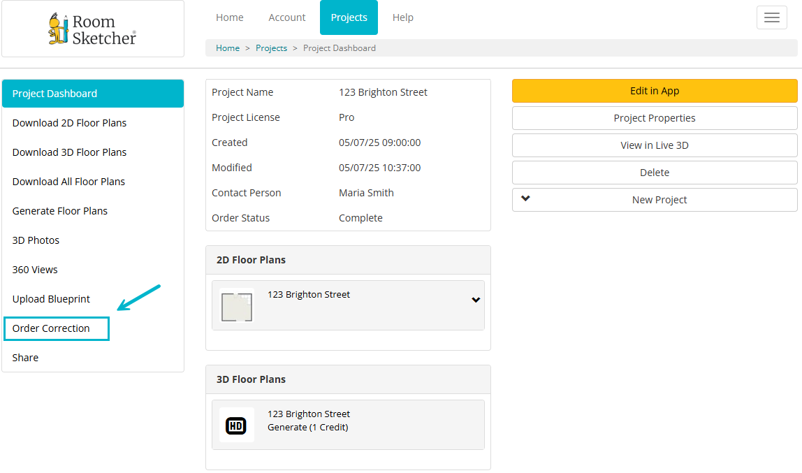 Web Account - Projects - Project Dashboard - Order Correction.png