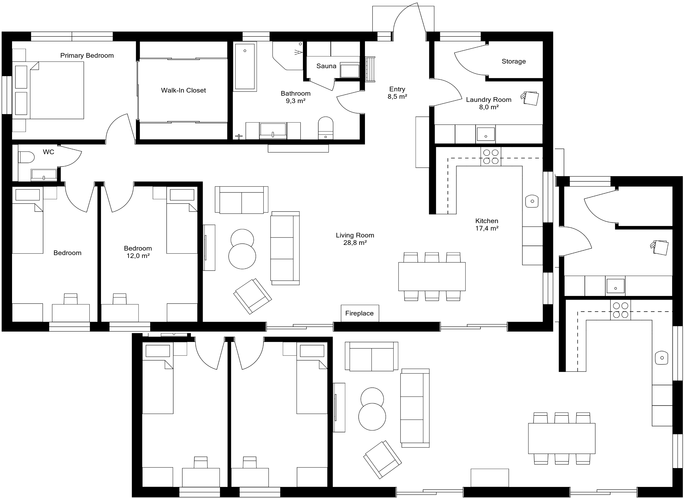floor plan with and without names and sizes.png
