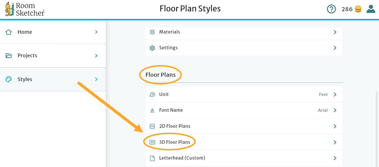 picture showing web portal with menu styles - 3d floor plans