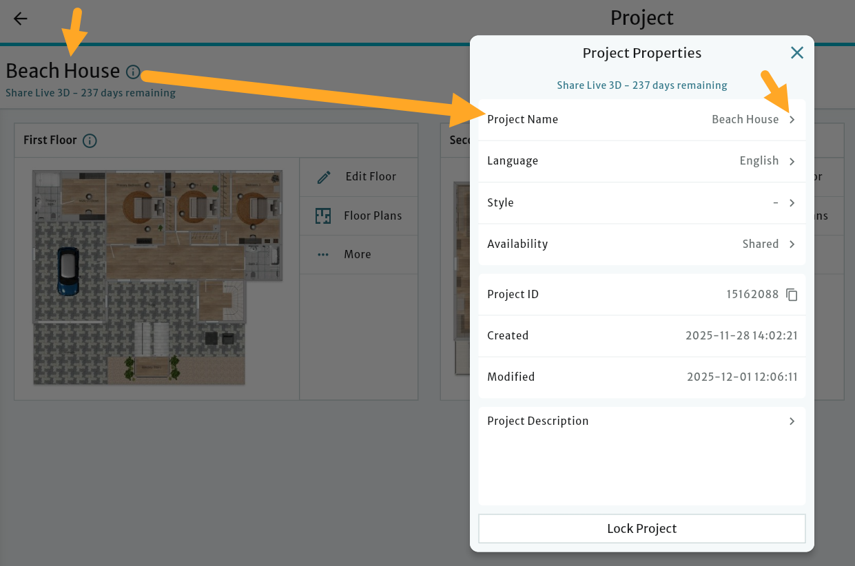 web portal - change project name.png