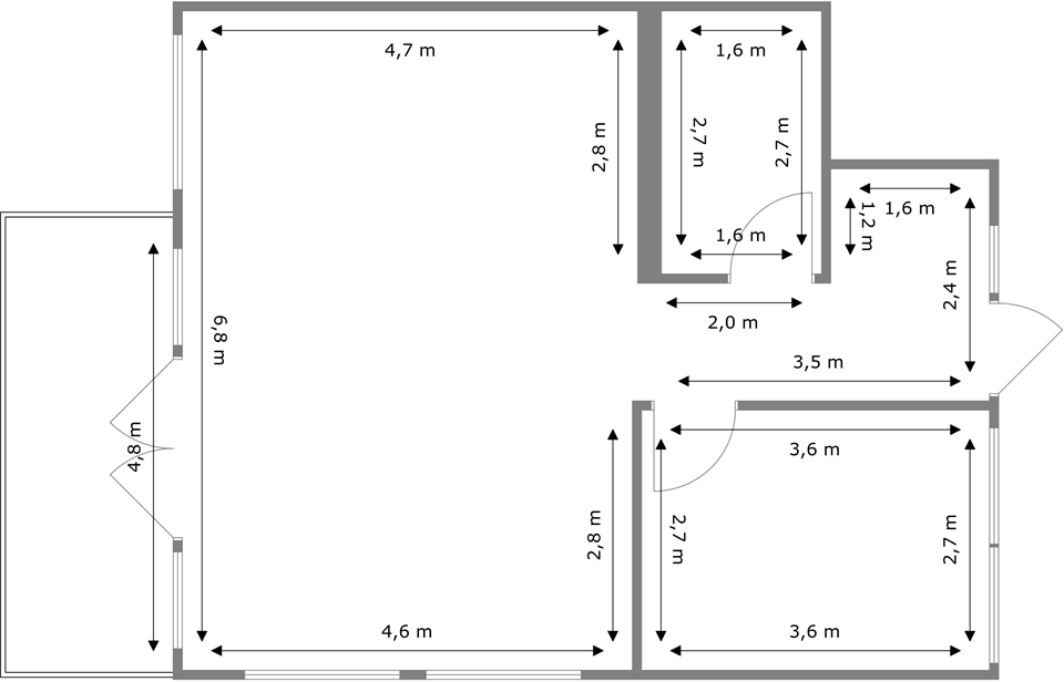 Overview Measurements on Floor Plans (App