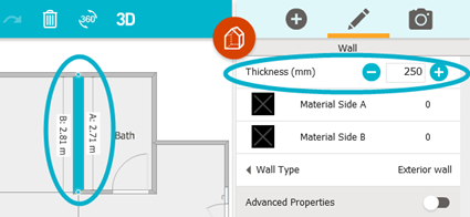 Create Thick and Thin Walls – RoomSketcher Help Center