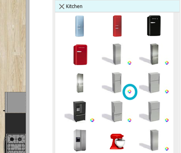 Change the Material or Color on Kitchen Cabinets and Countertops –  RoomSketcher Help Center