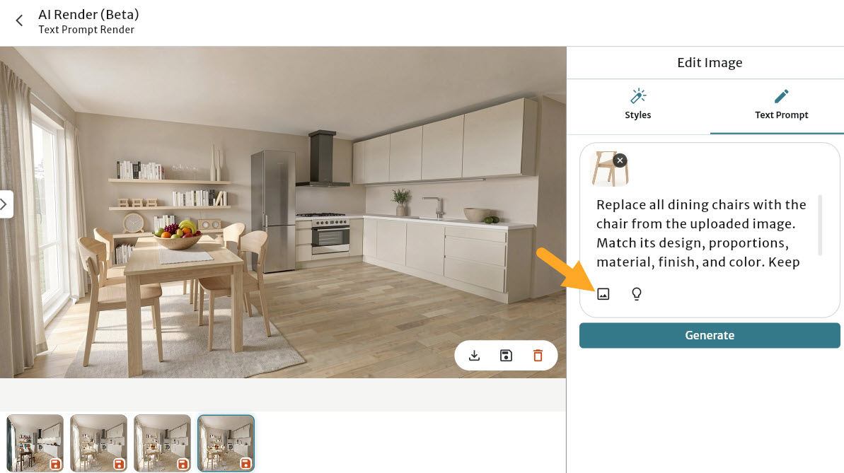 ai render text prompt and uploaded image example.jpg